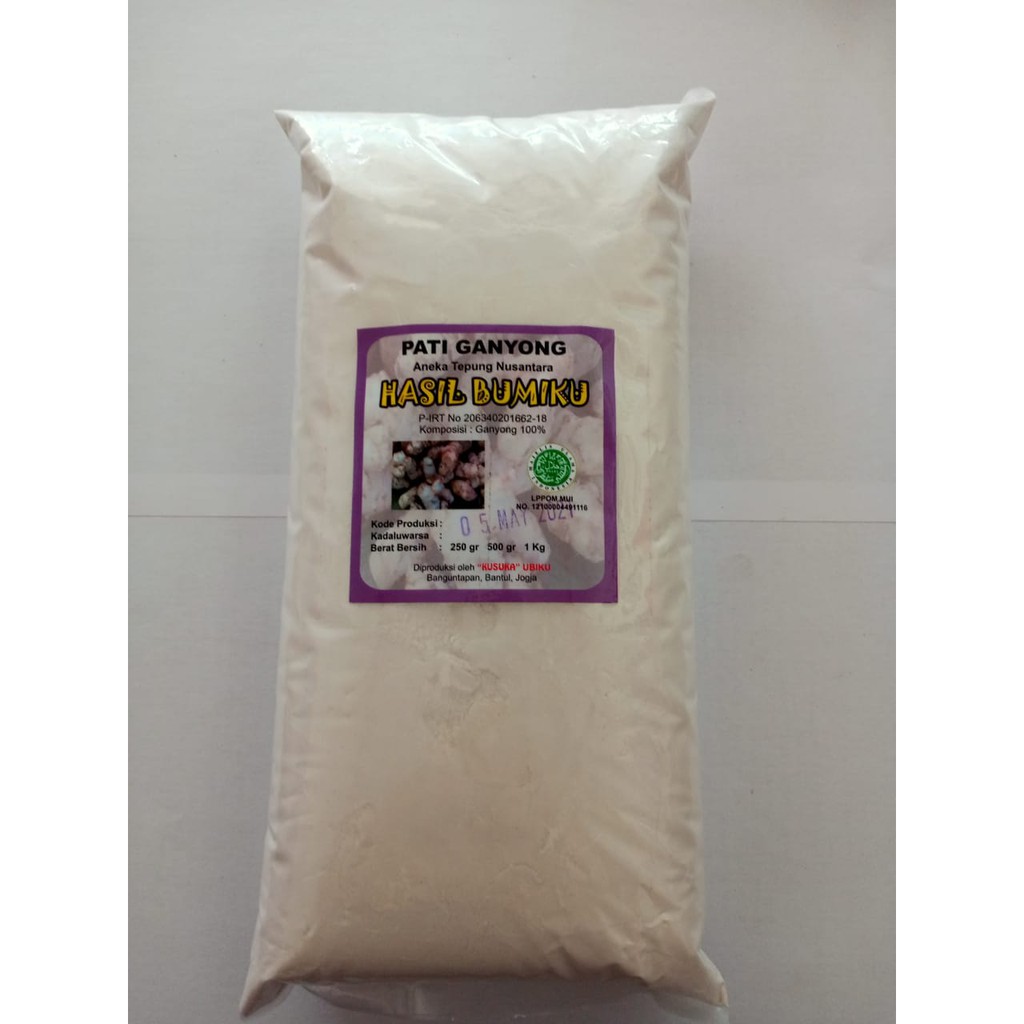 

Tepung PATI GANYONG Organik kemasan 1 KG