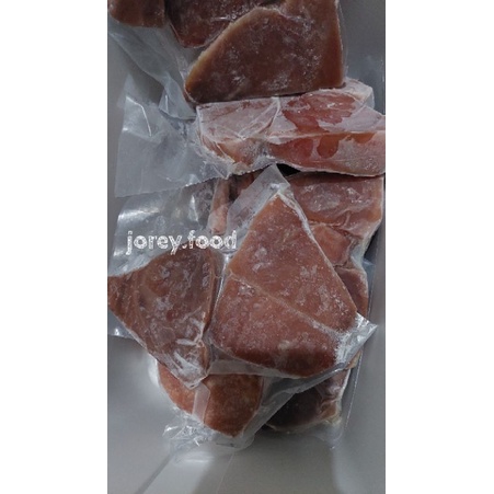 

Steak tuna natural frozen (beku) 500 gr kemasan vacuum