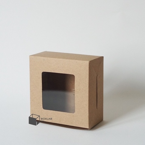 

Box Kraft Jendela 12x12x6 cm, Kotak Kue, Packaging Cake, Snack box BM 12126