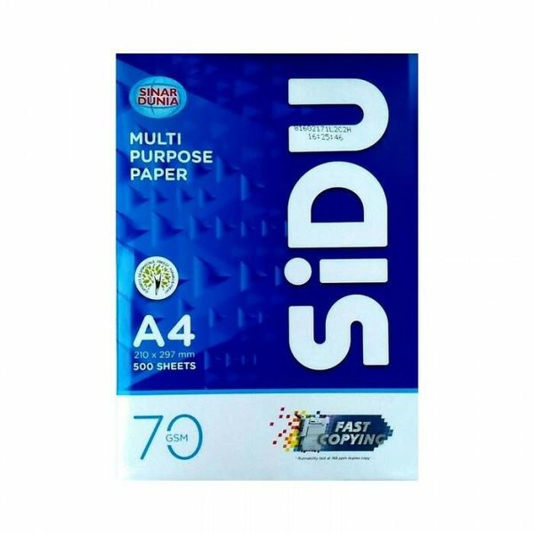 

KERTAS HVS SIDU A4 70GR