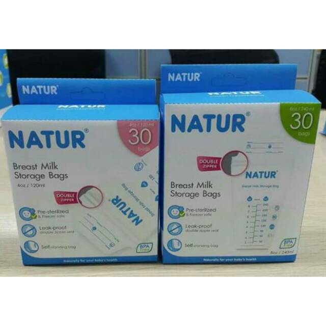 Natur kantong asi new packaging / kantung asi zip penyimpanan air susu ibu sekali pakai