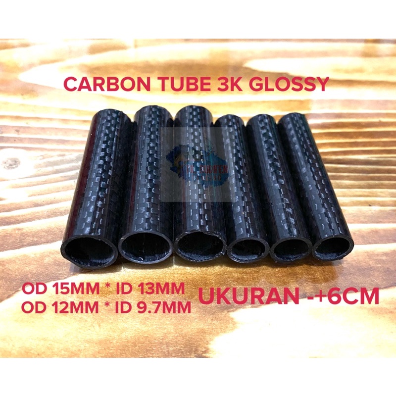 CARBON TUBE 3K GLOSSY UNTUK DALAM REEL SEAT JORAN PANCING