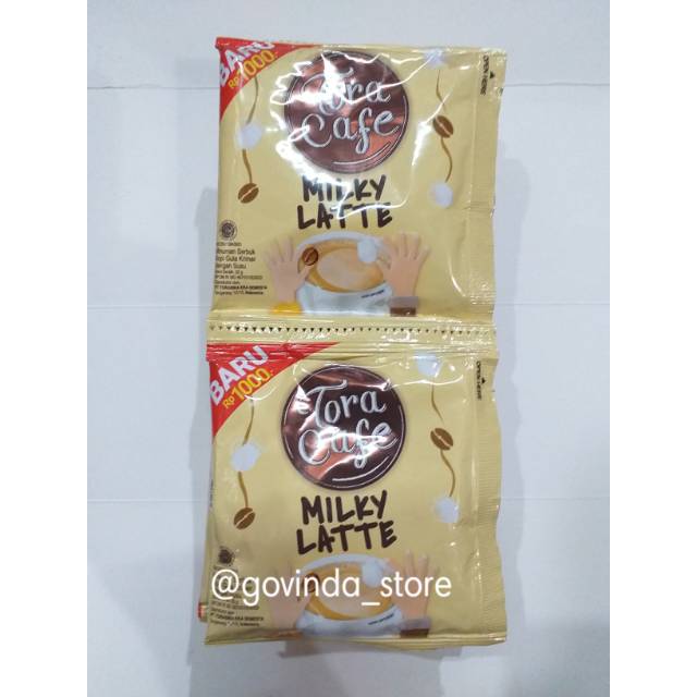 

TORA CAFFE MILKY LATTE SASET 22gr ISI 10pcs per 1encng