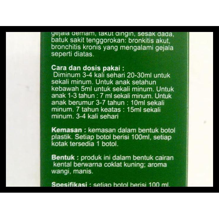 JI ZHI TANG JIANG - OBAT BATUK BRONKITIS, MENYEHATKAN PARU-PARU DLL DASYAT