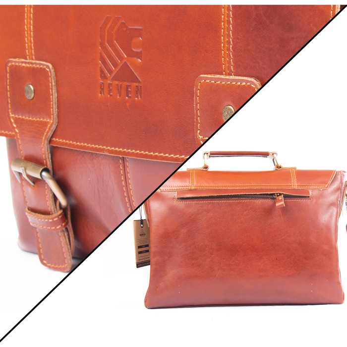 TAS SELEMPANG KERJA KANTOR LAPTOP PRIA TP-106 REVEN LEATHER GOODS