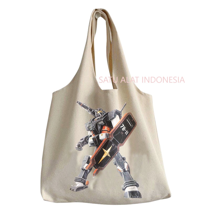 BLACK CANVAS  ANIME TOTEBAG 3.0 BESAR 100% CANVAS ORIGINAL