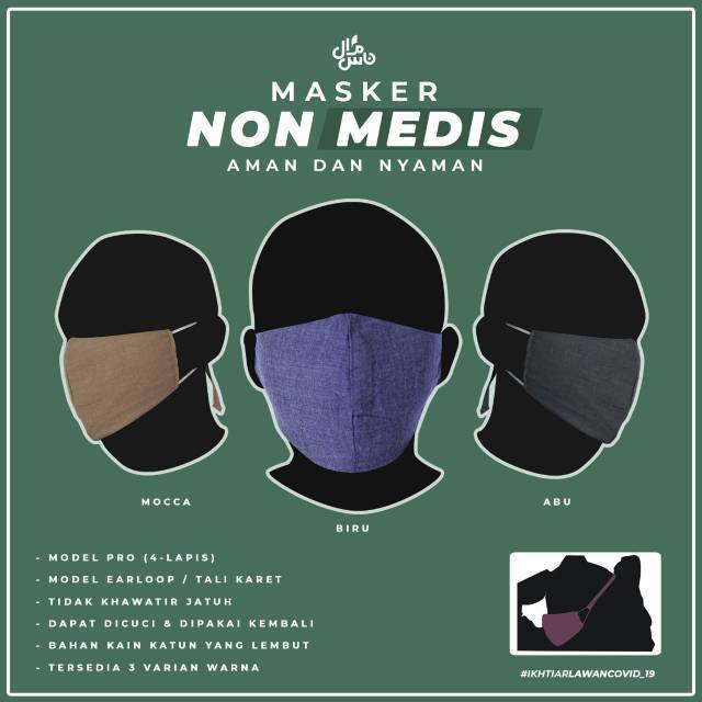 Masker PRO Non Medis Model Earloop