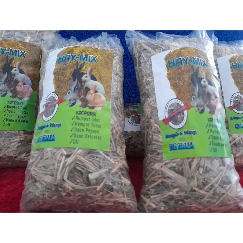 Rumput kering pakan kelinci & Guinea pig /HAY MIX extra indigofera