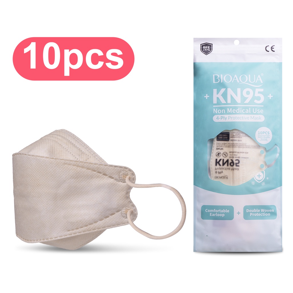Masker KN95 BIOAQUA Motif Polos Terbaru Murah Tebal