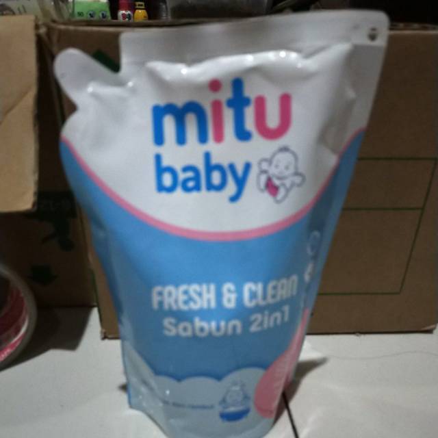 Mitu Baby Fresh and Clean Sabun 2in1 Honey and Milk Pouch [ 400ml ]