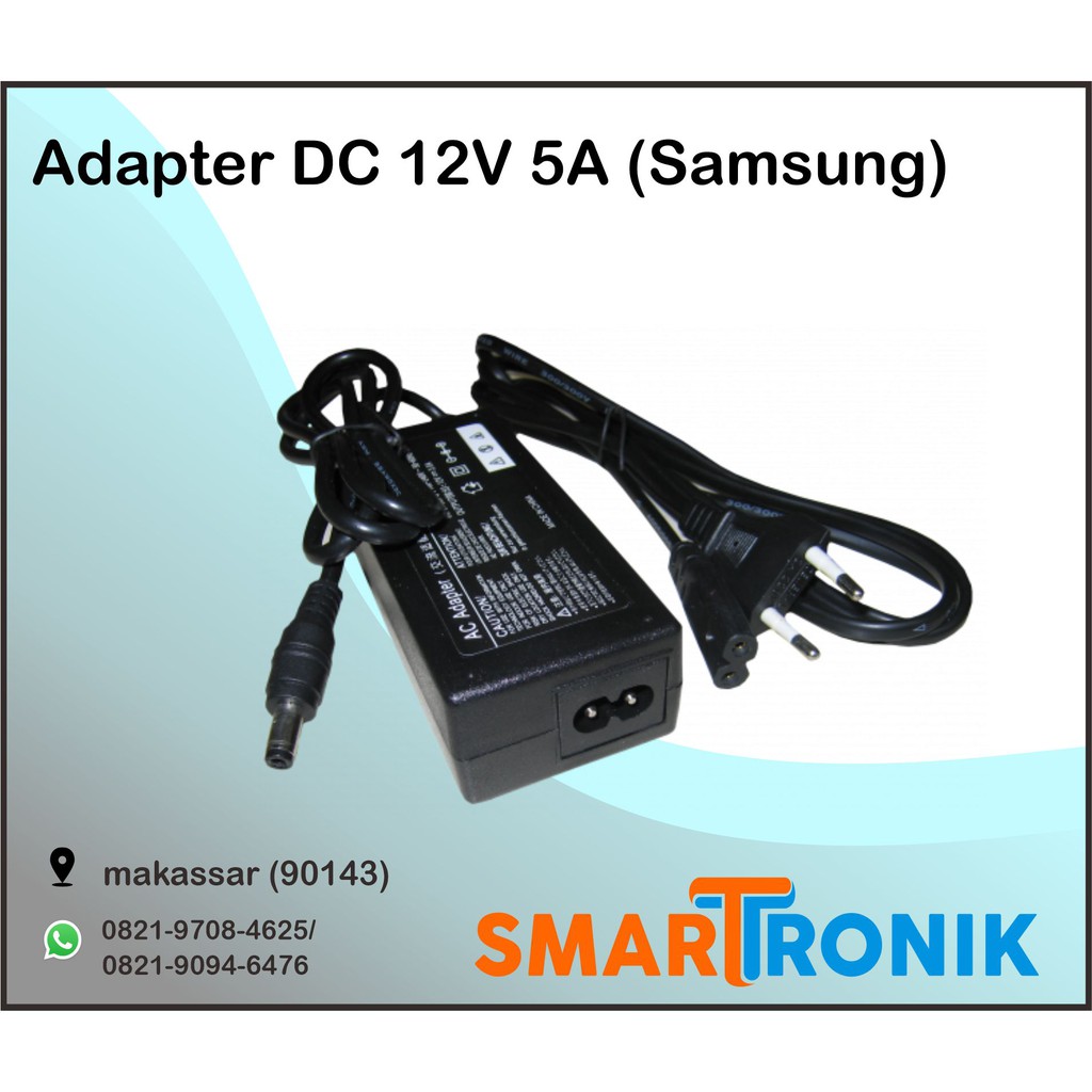 AC DC Adapter Cctv 12V 5A Adaptor Dvr / Cctv 12V 5A