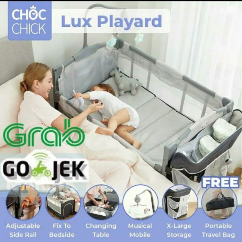 ❤️HUSUS GOJEK❤️ INSTANT❤️ Choc Chick CO_SLEEP PLAYARD❤️ Changer Napper Baby Box Crib
