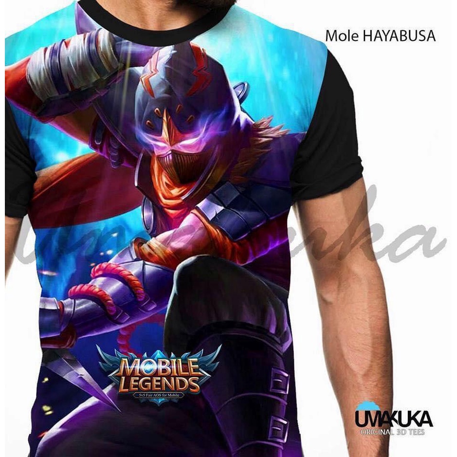 Kaos Terlaris Mobile legends Hayabusa Skin 3d Fullprint