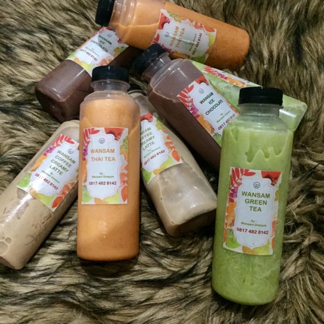 

REGULER HOMEMADE DRINKS, THAI TEA, GREEN TEA, COFFEE CREAMY LATTE, CHOCOLATE 250 ml