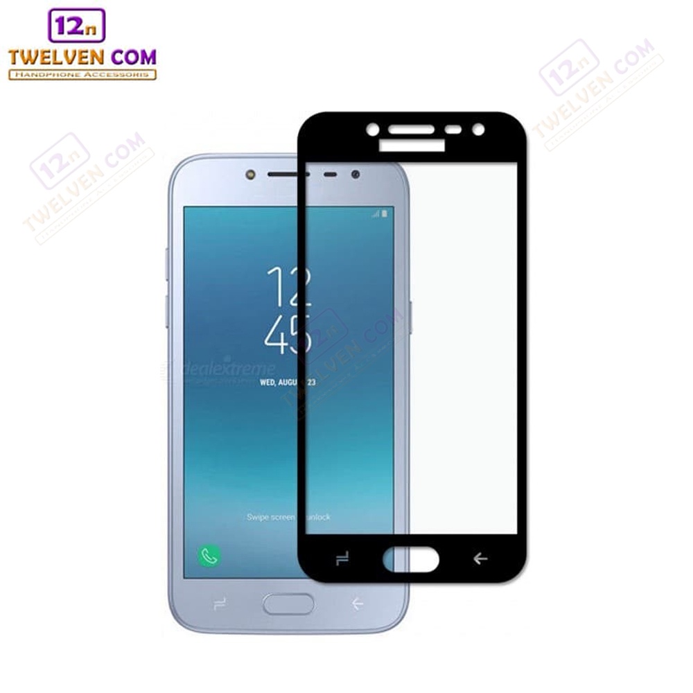 [FLASH SALE] zenBlade 5D Full Cover Tempered Glass Samsung J2 Pro (2018) - Hitam