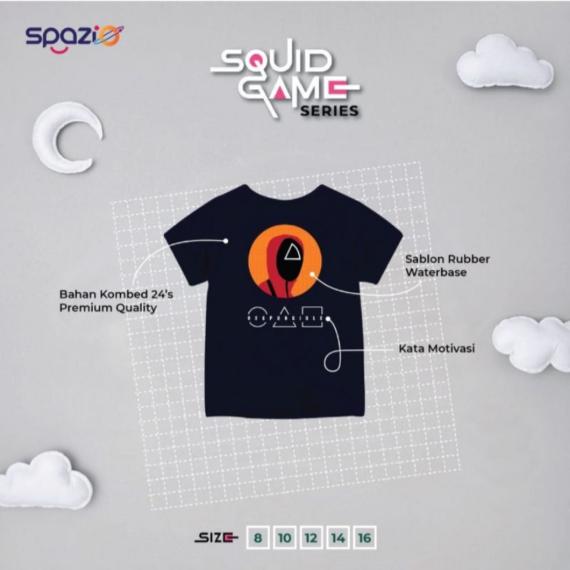 Setelan Junior Remaja Squid Game by Spazio usia uisa 8-16 tahun