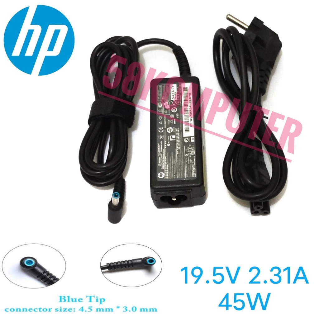 Charger adapter laptop HP Pavilion Envy Split X2 Spectre X360 x2 13 15 17 M6 19.5V 2.31A 45W 4.5.3.0