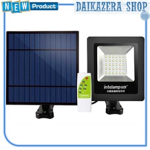 Lampu Taman Outdoor Solar Cell Power 4 W with Remote - Hitam