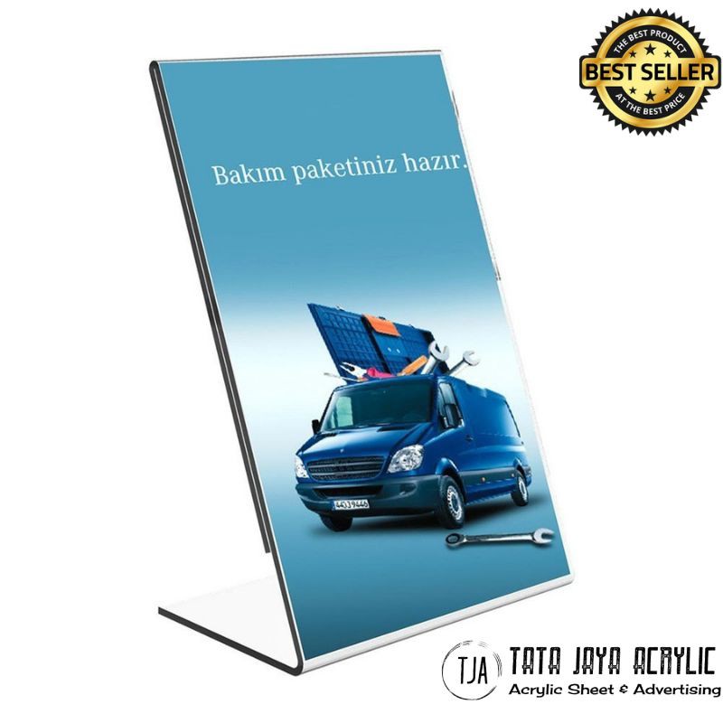 

Akrilik Tempat Brosur Ukuran A5 Model L