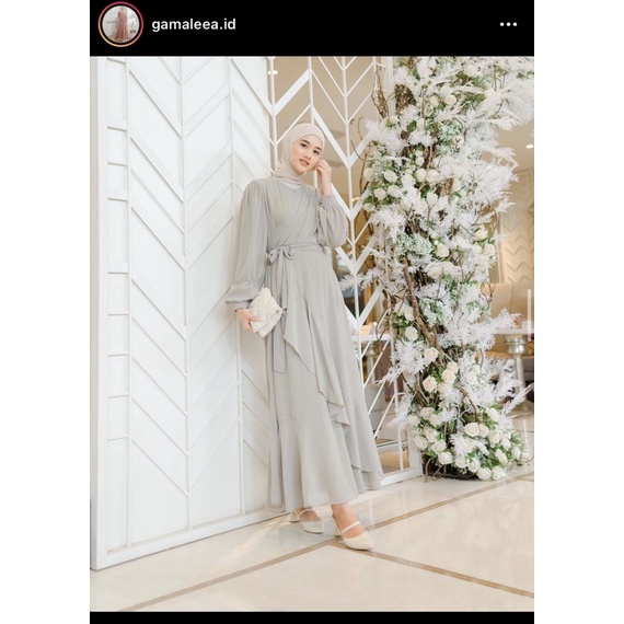 Ivona dress sage size L by gamaleea.id