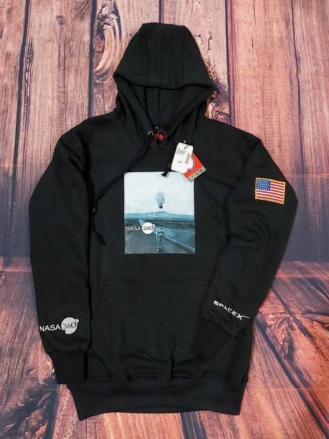 (COD/BAYAR DI TEMPAT) Jaket hoodie nasa 360 SPACE X / hoddie h&amp;m full tag / jaket nasa terbaru