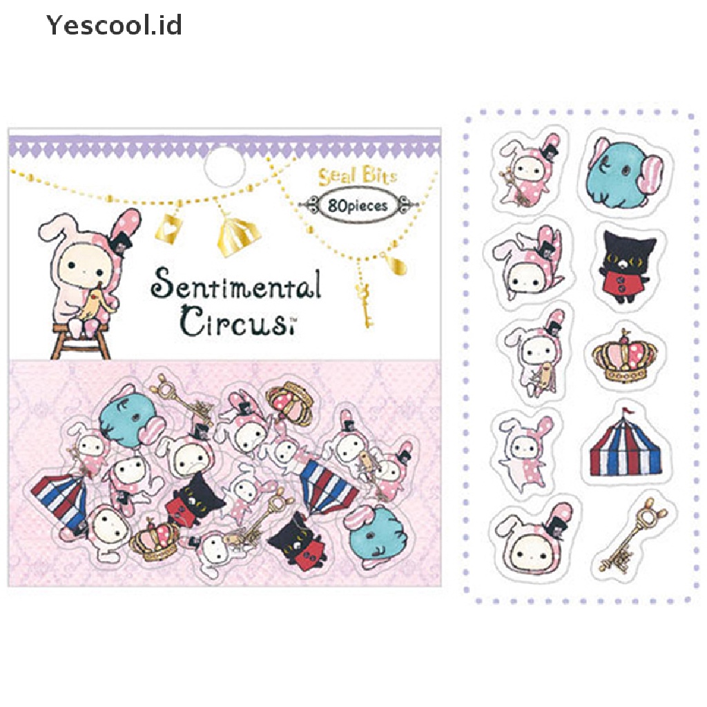 Stiker Desain Hewan Sumikko Gurashi 80s Gaya Jepang Untuk Tas Scrapbooking