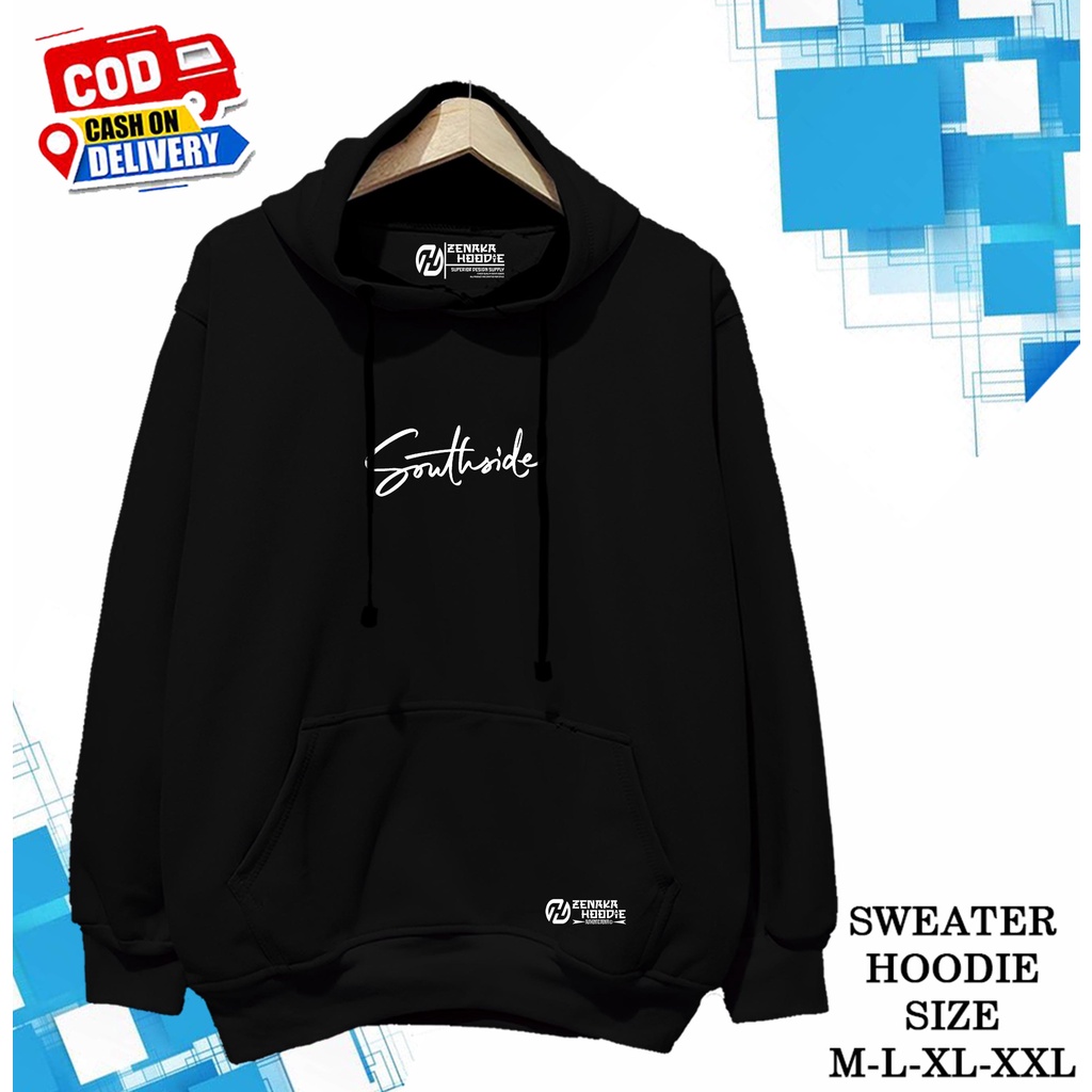 Hoodie Premium Sweater Hoodie Pria Distro Kachios Warna Hitam Original Tebal Size M L XL XXL Hodie L