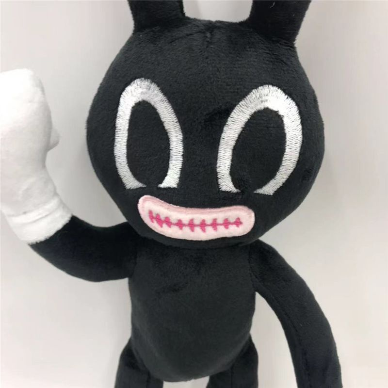 40cm Mainan Cartoon Siren Head Horror Black Bunny Rabbit Plush Stuffed Doll Kids Gift Toy Boneka