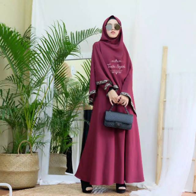 (PRE-ORDER) AMIMA BORDIR  GAMIS SET SYARI KHIMAR  KERUDUNG