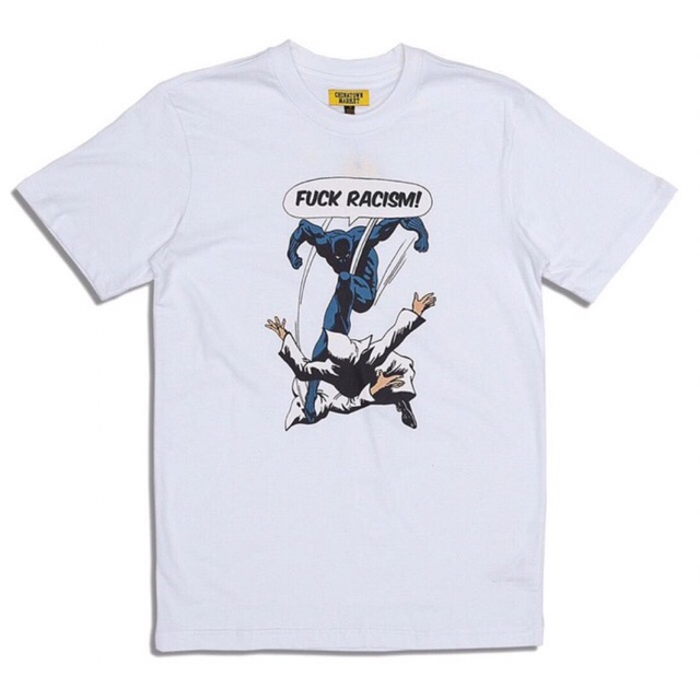 KAOS CHINATOWN MARKET FUCK RACISM TEE WHITE KAOS ORIGINAL