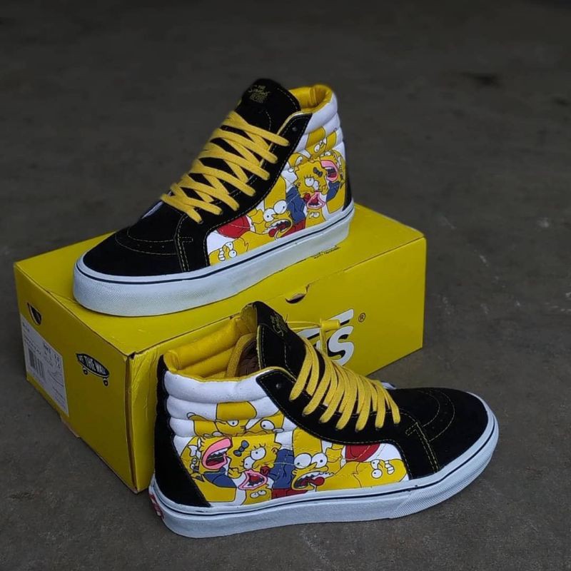 Vans SK8 HI Simpson Black Yellow