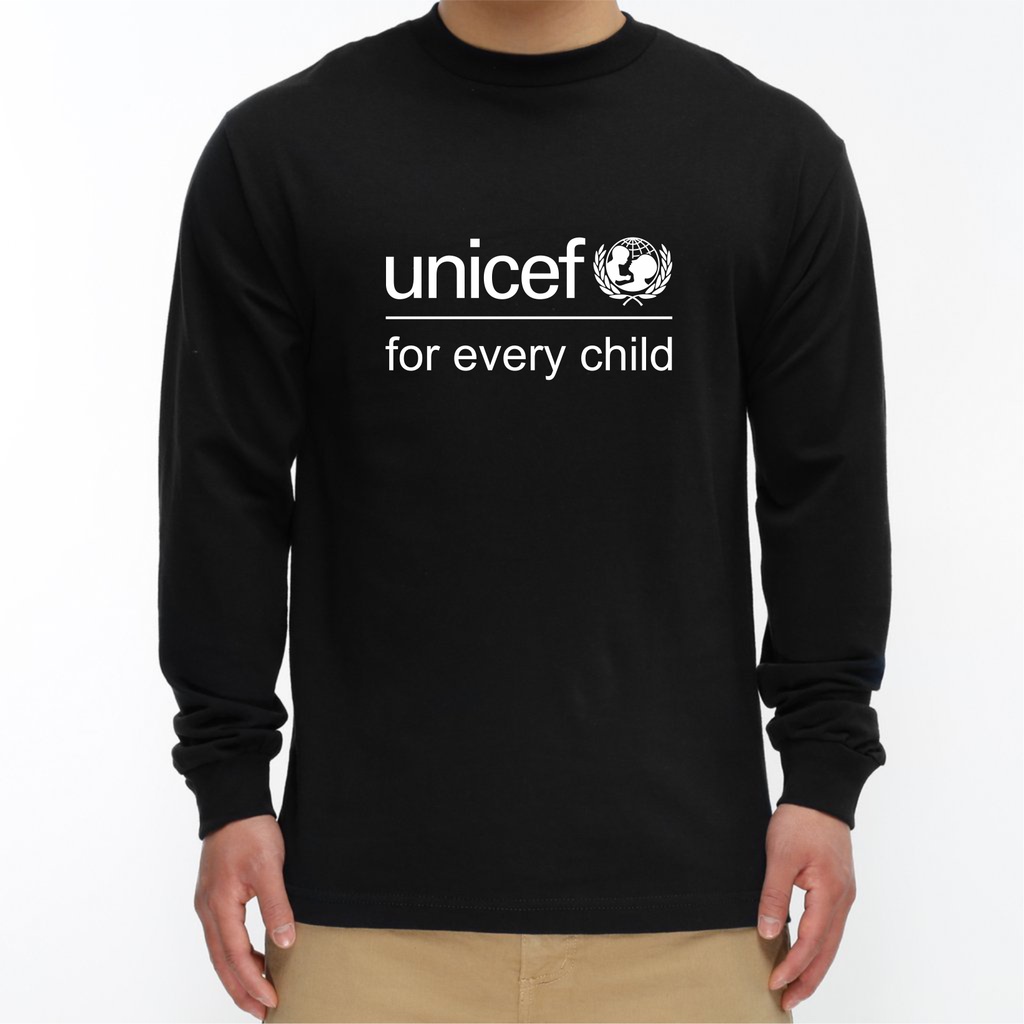 T-SHIRT KAOS UNICEF FOR EVERY CHILD LENGAN PANJANG