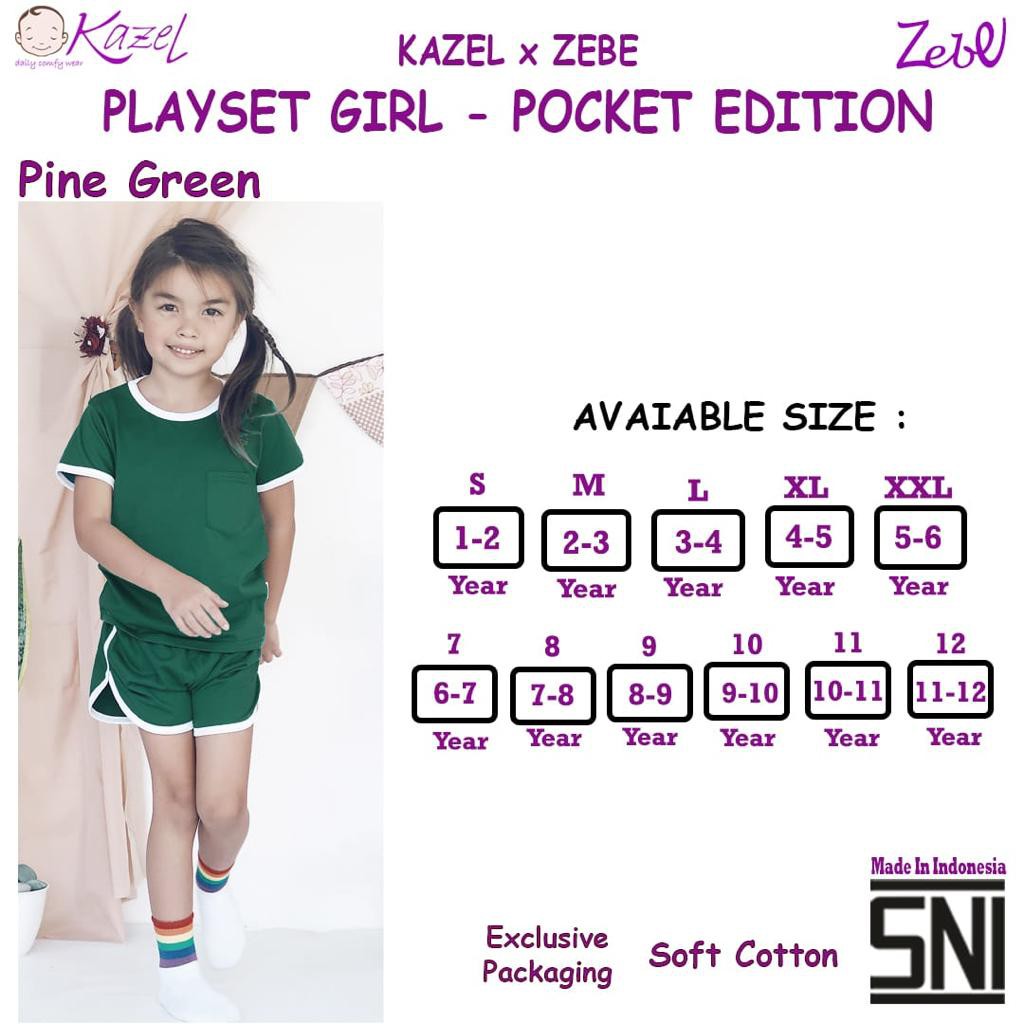 CUCI GUDANG 7.7 Girl 7-12 Tahun Setelan Kazel Playset Pocket Edition Anak Perempuan CBKS