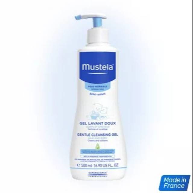 MUSTELA Bebe Gentle Cleansing Gel 500ml Pump Sabun Bayi Lembut