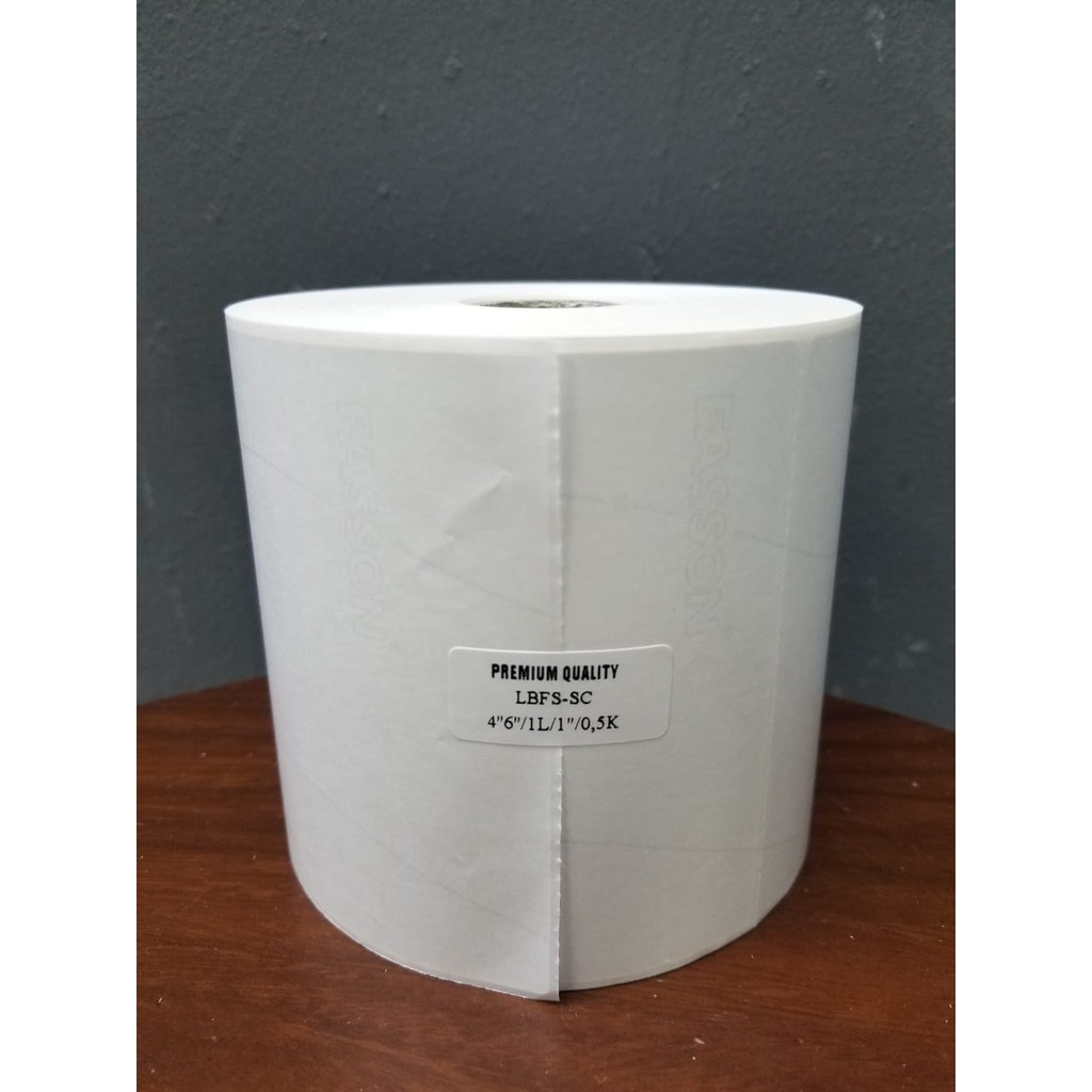 Label Barcode semicoated 100x150mm isi 500 cetak resi otomatis market place 4'' x 6'' - 10cm x 15cm