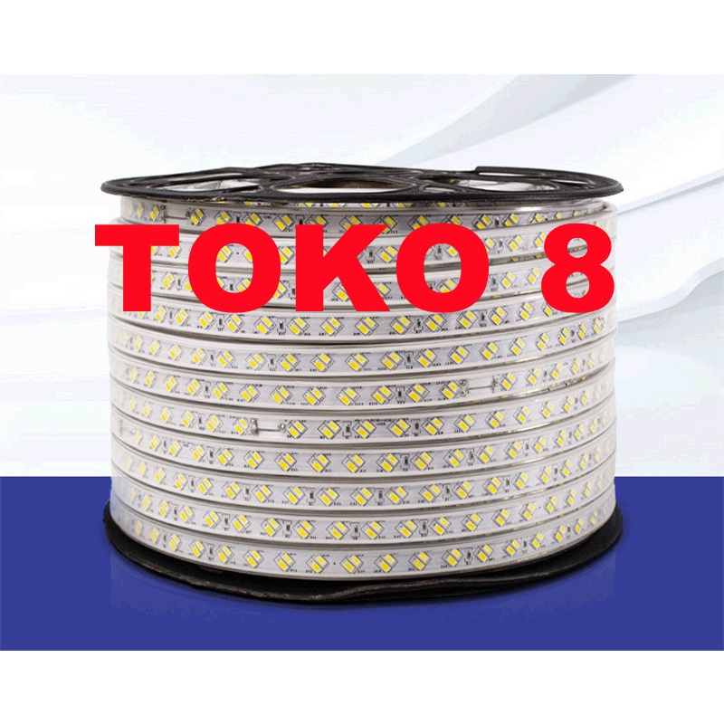 LAMPU LED STRIP SELANG 5730 AC 220V DOUBLE LED OUTDOOR AND INDOOR (1M-100M)