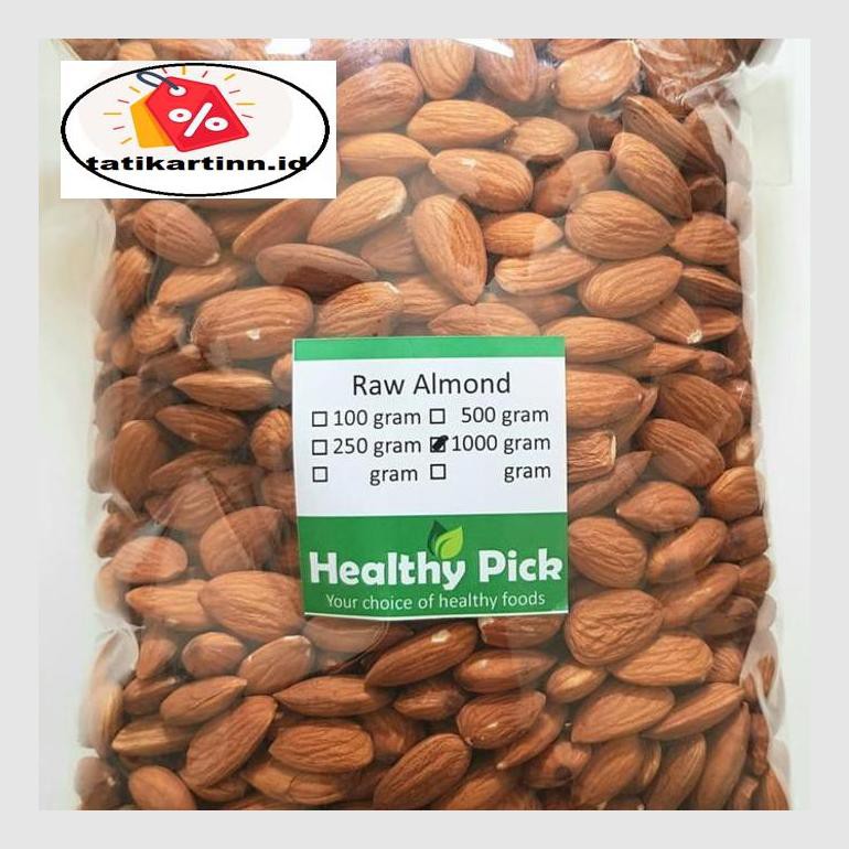 

S50Tat Raw Almond Whole 1Kg Almond Mentah Atr05Ytt