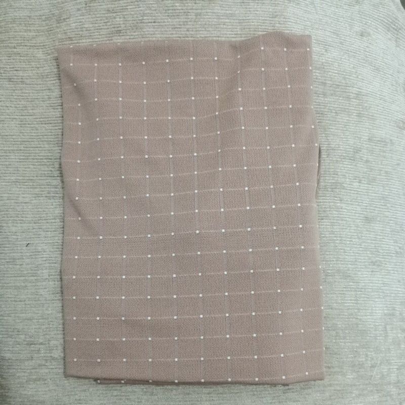ORI ALLINE HIJAB KHIMAR BERGO AYRIN JUMBO PED / NON PED PREMIUM ORIGINAL ALINE JILBAB BERGO KERUDUNG JUMBO SYARI RUBY ALLIN MOTIF RUBI POLKA POLKADOT BENTOL TIMBUL REMPEL RUFFLE XXL XL SYARI FO DESVIKA AYYUBY-Mocca