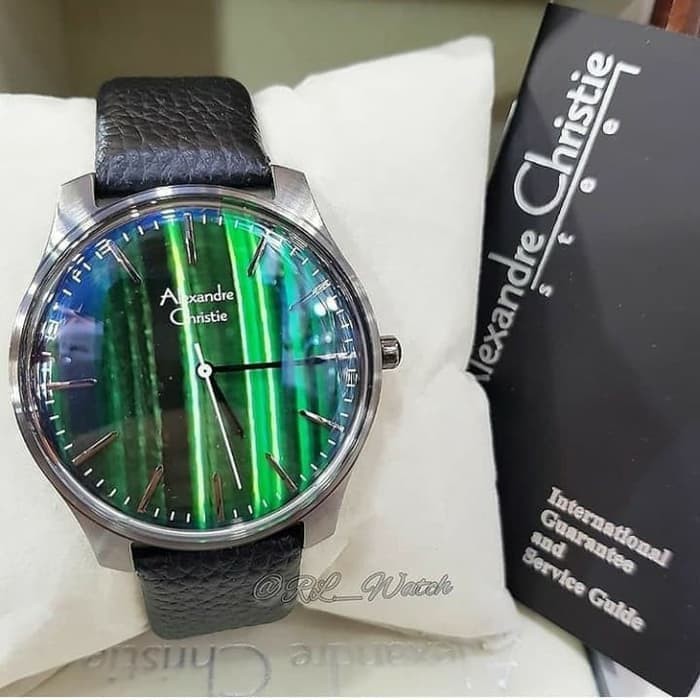 jam tangan pria ALEXANDRE CHRISTIE AC8532 SIGNATURE GREEN