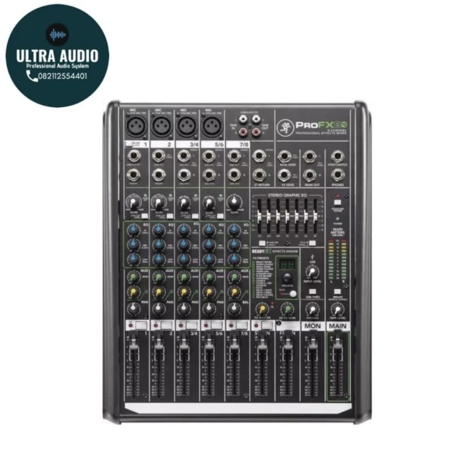 MACKIE PROFX8V2 / PRO FX 8 V2 Series Professional Effects USB Mixer 8 channel, 4 Mono ORIGINAL