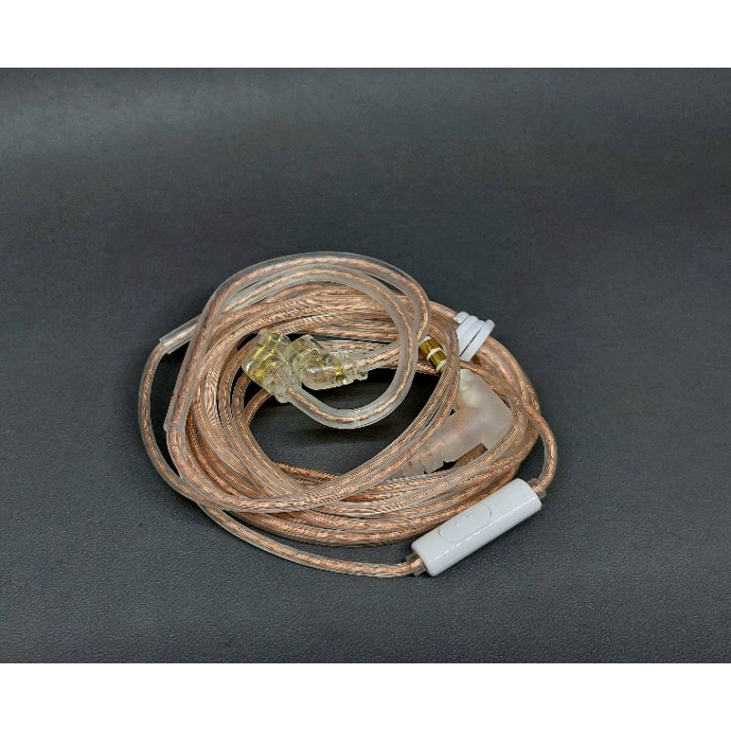 (TERMURAH) Kabel KZ Copper (MIC) 2 pin Type A B C (QDC) for KZ EDX ZST CCA TRN Cable pengganti-KZ COPPER TYPE C