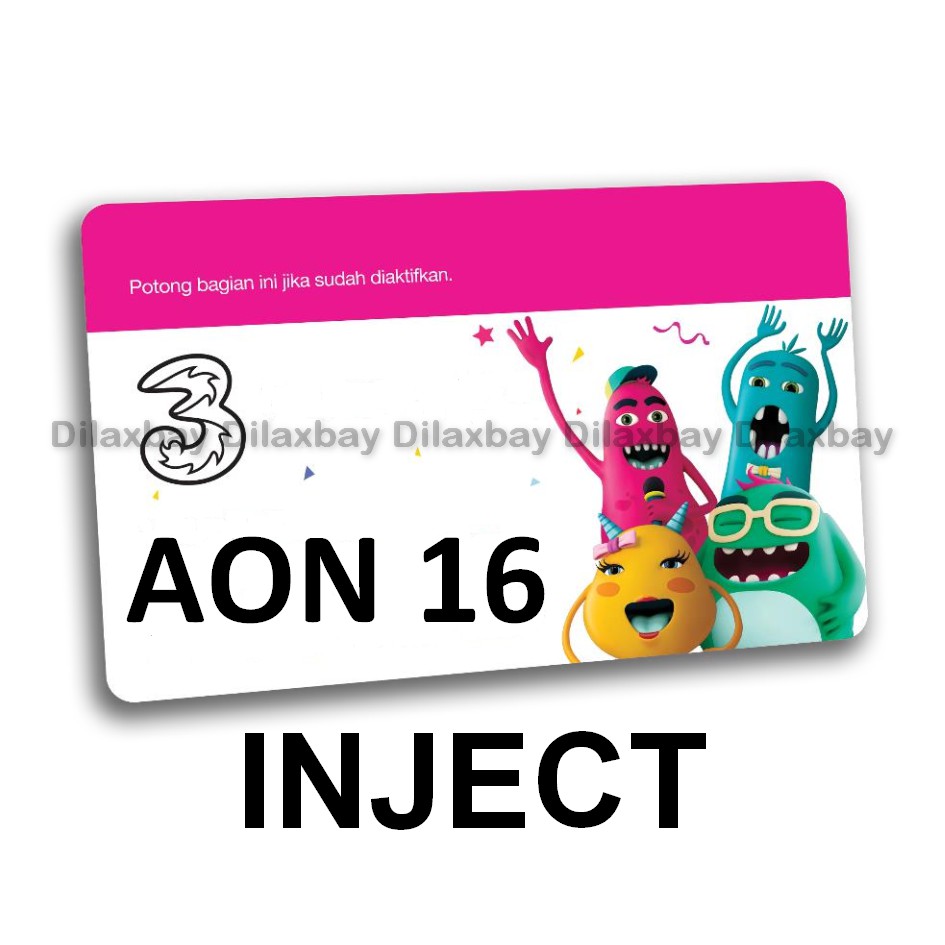 Inject Three AON 16 GB / Tri AON 16GB VAON16 | Shopee ...