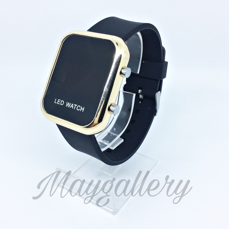 Jam Tangan Led Watch (Free Gift)-Hitam gold