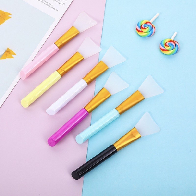 Kuas Masker Wajah Silikon / Silicone Facial Mud Mask Brush / Spatula Masker / Kuas Karet