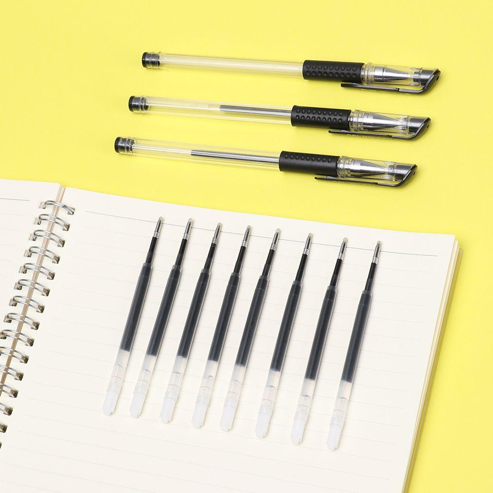 Pineapple 5pcs/Lot Gel Pen Refills Tanda Tangan Sekolah Pengganti Tinta Hitam Biru