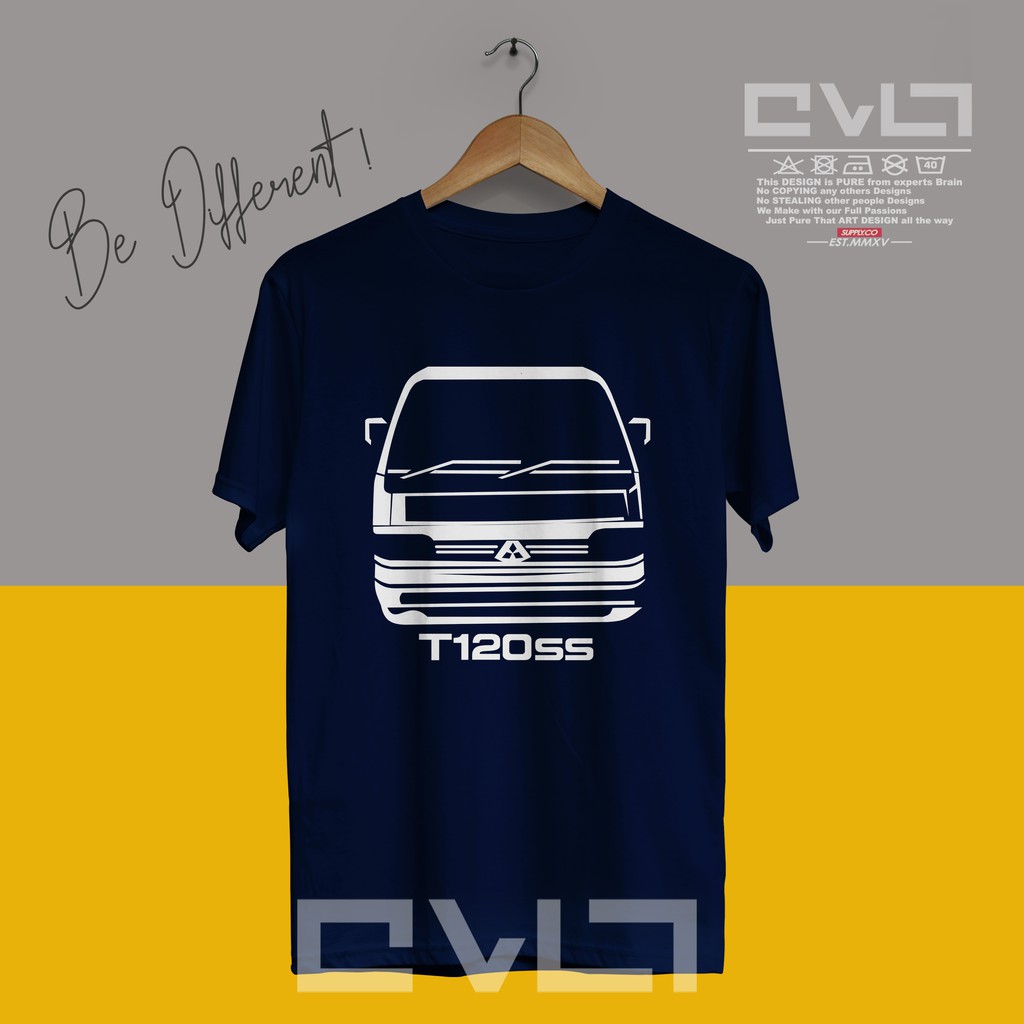 Kaos / Baju Mobil Mitsubishi Colt T120ss Front Siluet Kaos Otomotif Keren Murah