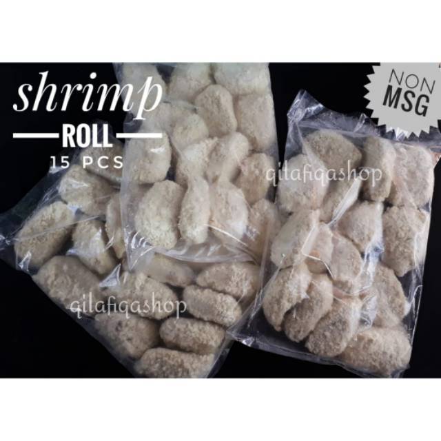 

SHRIMP ROLL 15 PCS HOMEMADE NON MSG NO PENGAWET