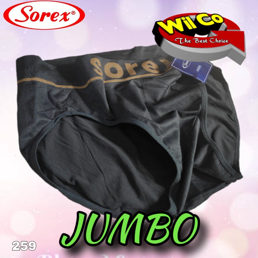 K259D - (DIJUAL PER 2 Pcs) CELANA DALAM PRIA CD PRIA JUMBO PAKAIAN DALAM SEAMLESS SOREX EXTRA SIZE