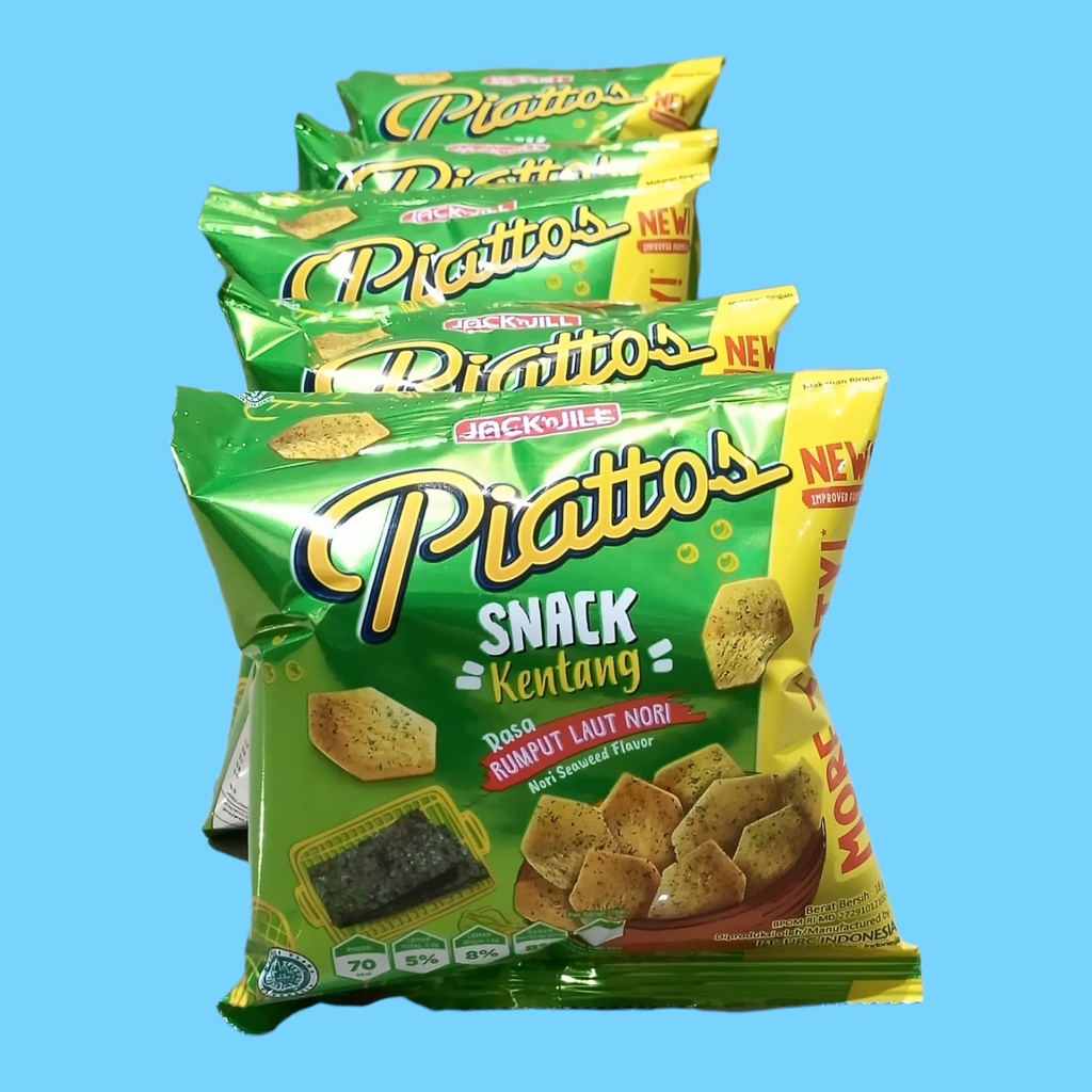 

Piattos Rumput LAut Snack Kentang 20 gr (10 pcs/renceng)