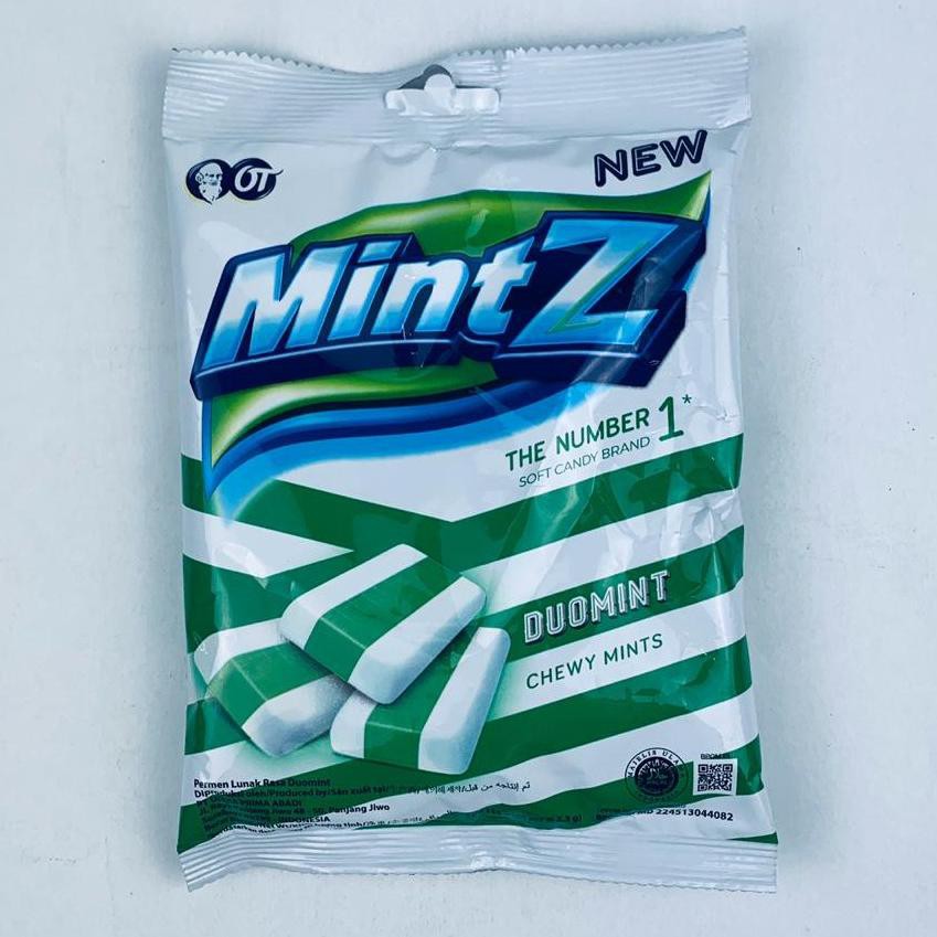 

1.1 Brand PERMEN MINTZ THE NUMBER 1 DUOMINT CHEWY MINTS ISI 50 PCS